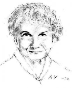 Blyertsporträtt av Alice Munro